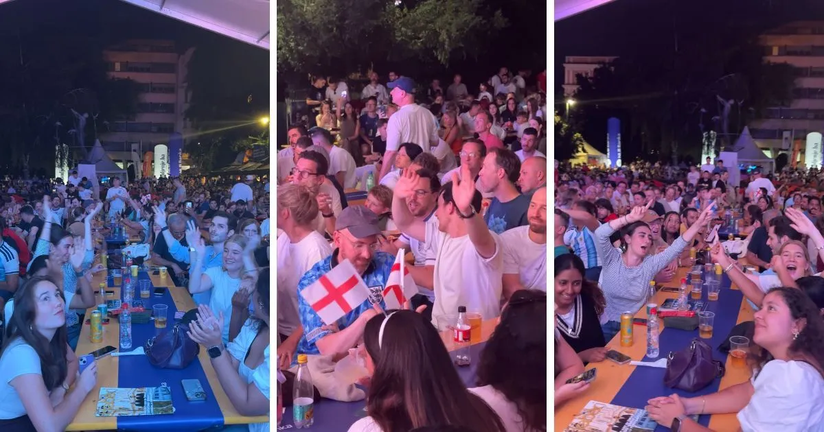 (VIDEO) Centar Sarajeva poput Wembleya: Spektakl engleskih navijača u našoj fan-zoni