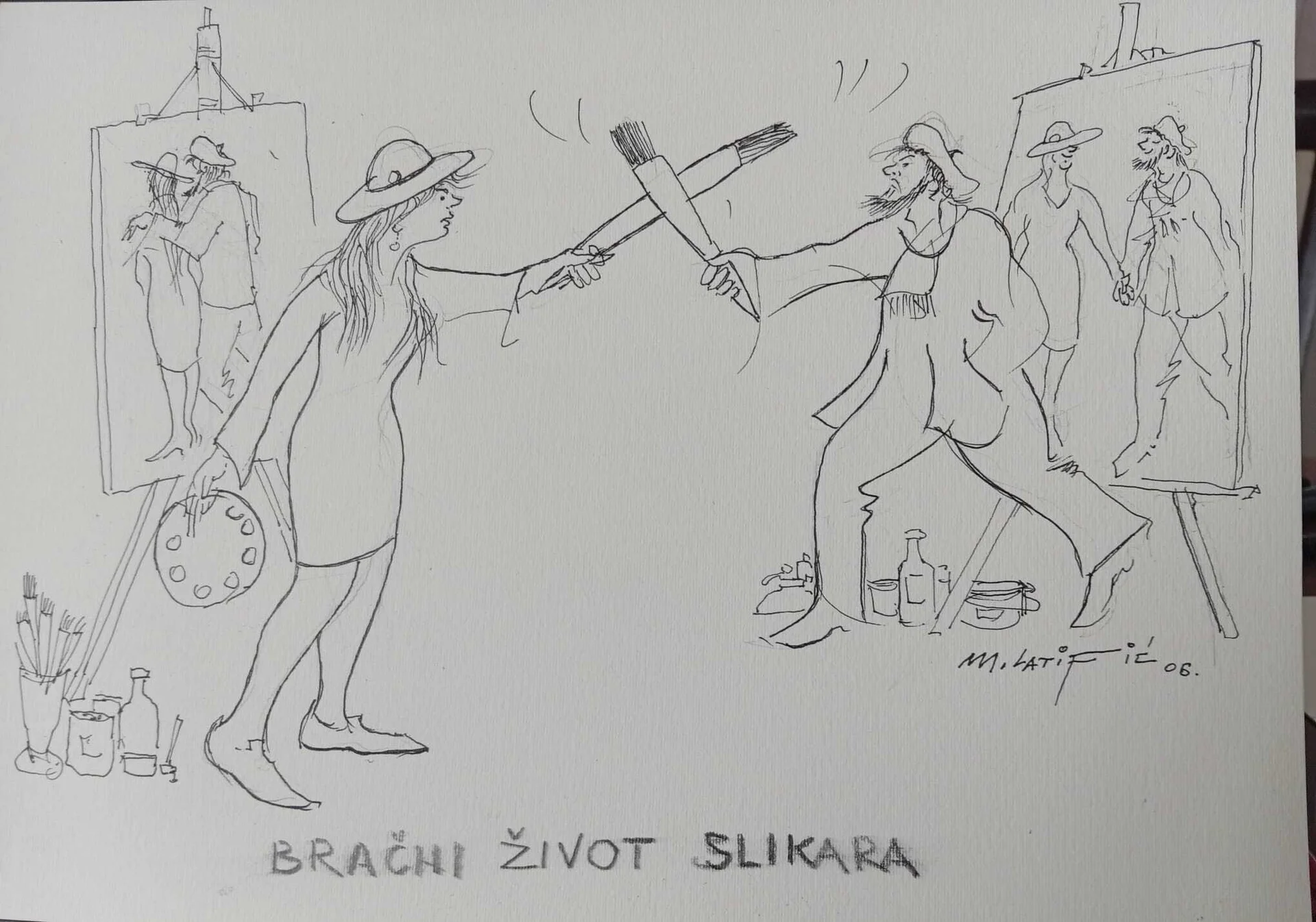 Slikarka i slikar