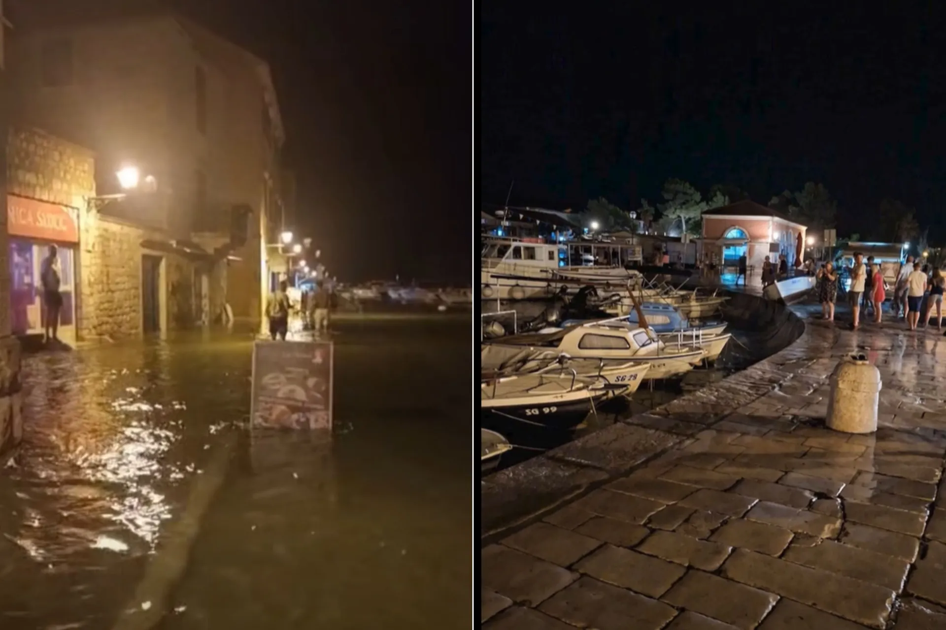 (VIDEO) Nevrijeme izazvalo rijetku pojavu na Jadranu, more se izlilo pa nestalo