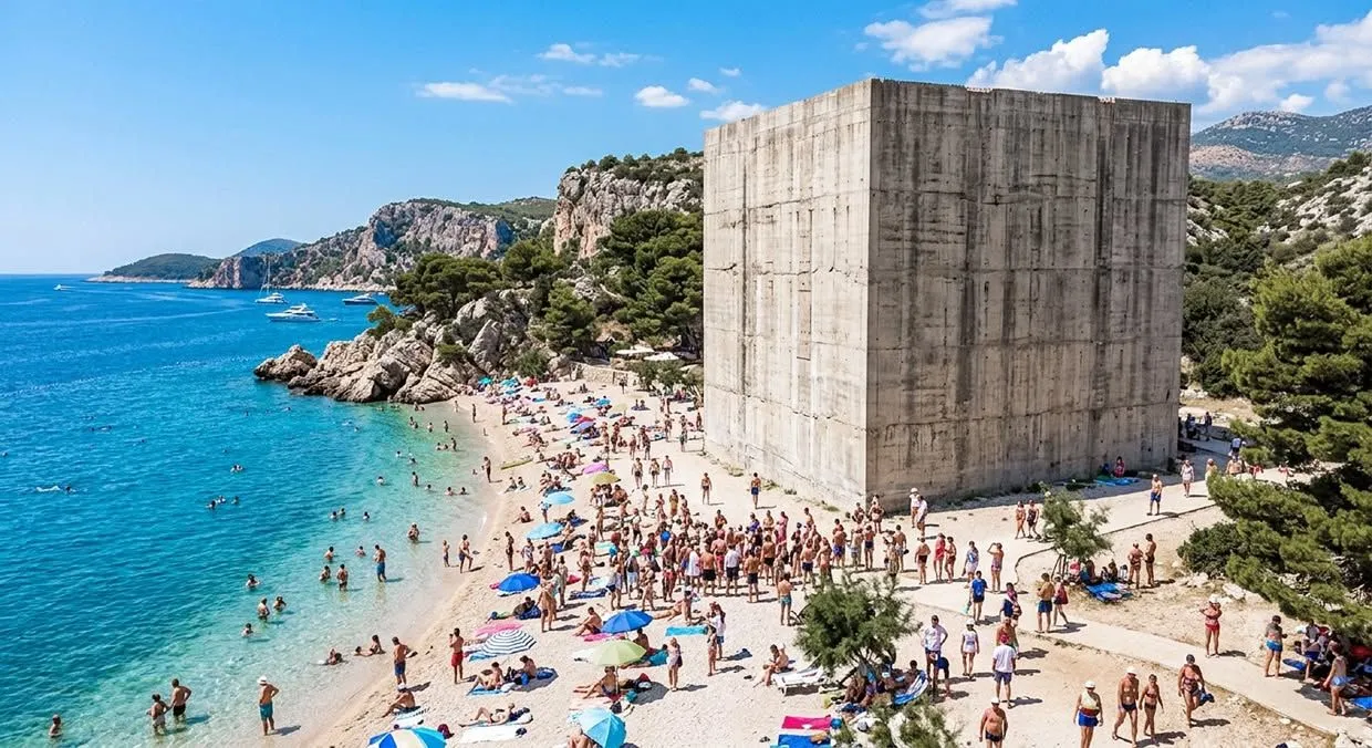 (FOTO) Pogledajte šta je umjetnik smjestio usred idilične jadranske plaže