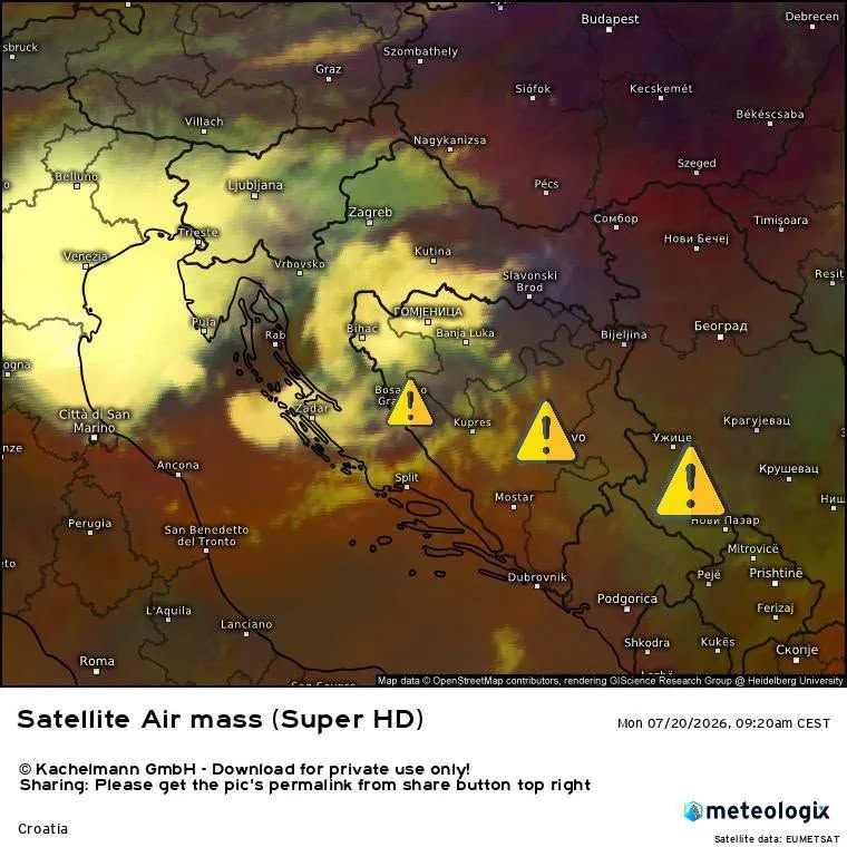 Stiže kiša nakon sunčanih dana: Pljuskovi su već zahvatili jedan dio BiH