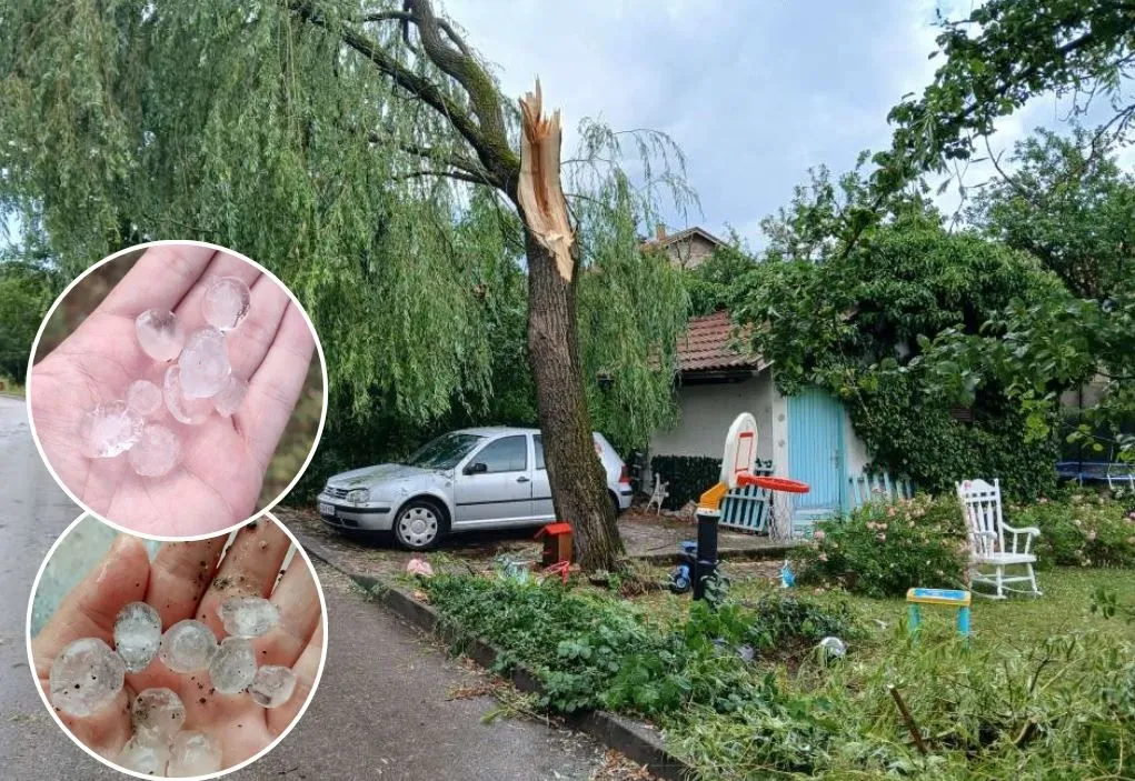 Olujno nevrijeme u BiH, grad zabijelio Jablanicu, vjetar rušio stabla u Tomislavgradu