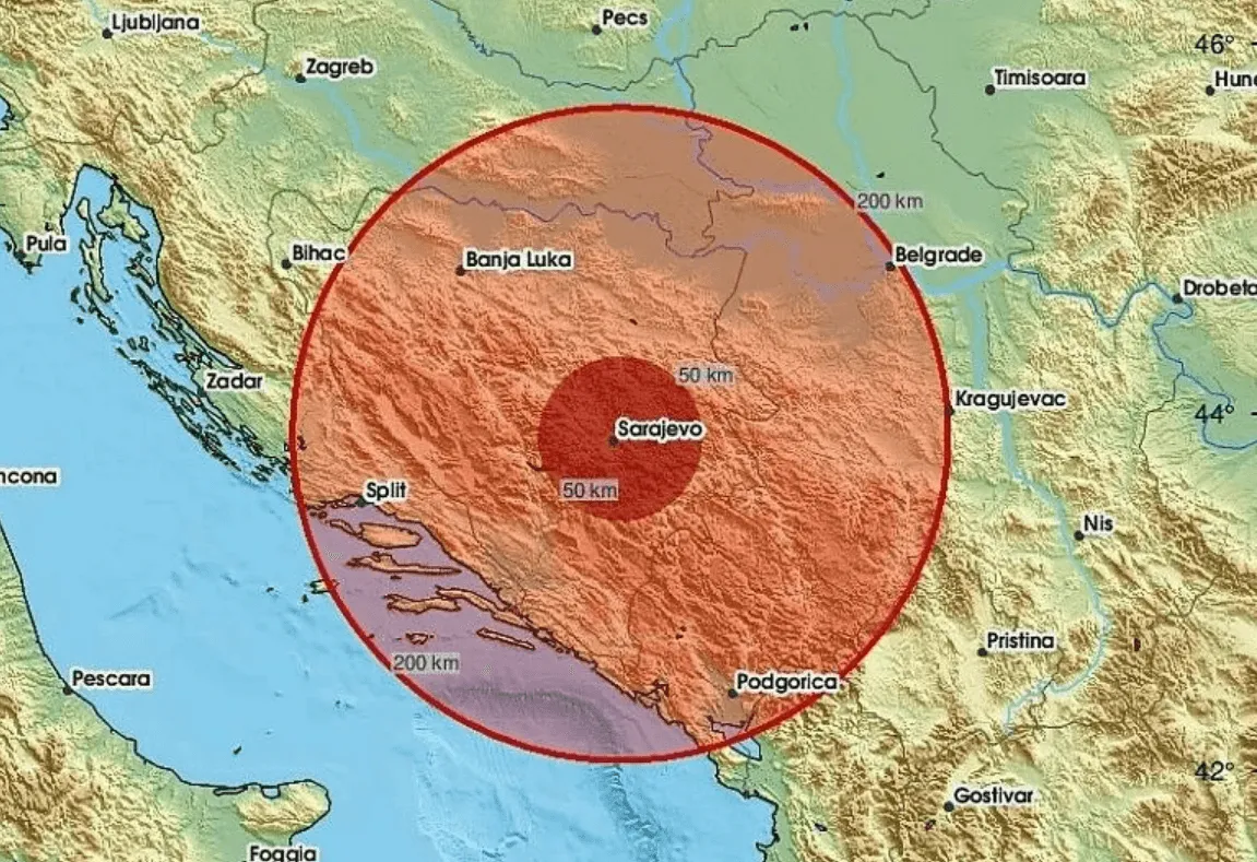 Potres kod Sarajeva uznemirio građane, "kratko je trajalo, ali se dobro osjetilo"