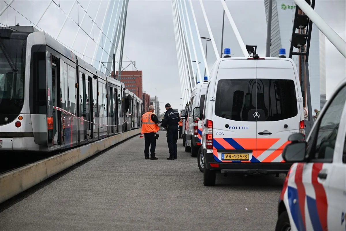 Sudar tramvaja u Rotterdamu