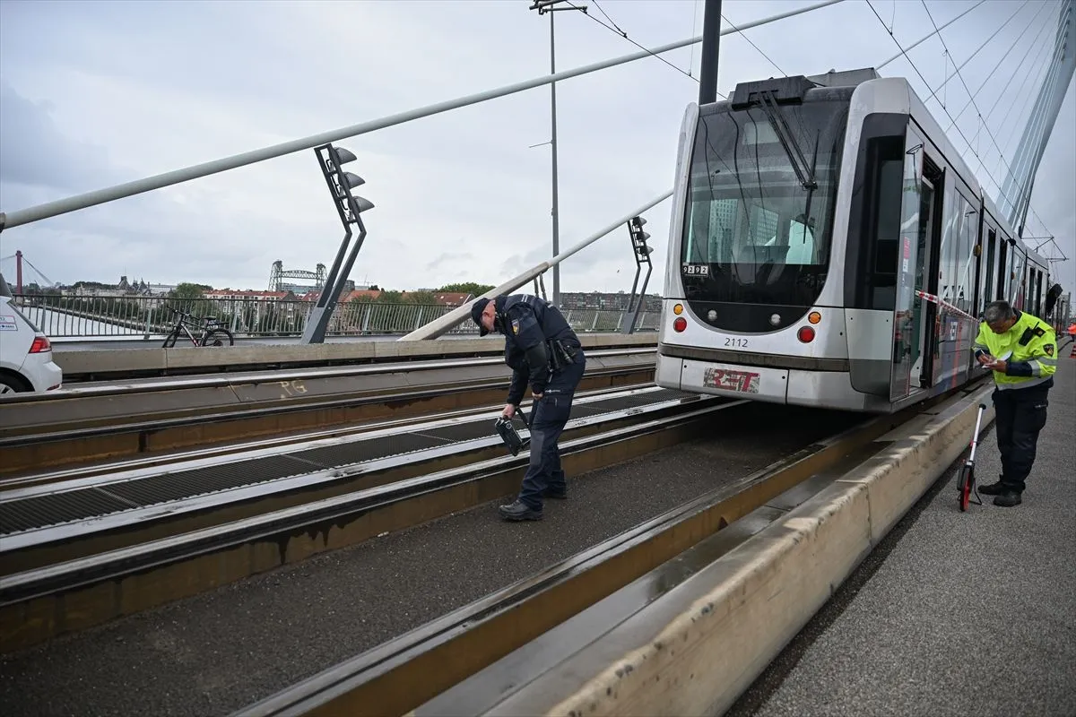 Sudar tramvaja u Rotterdamu