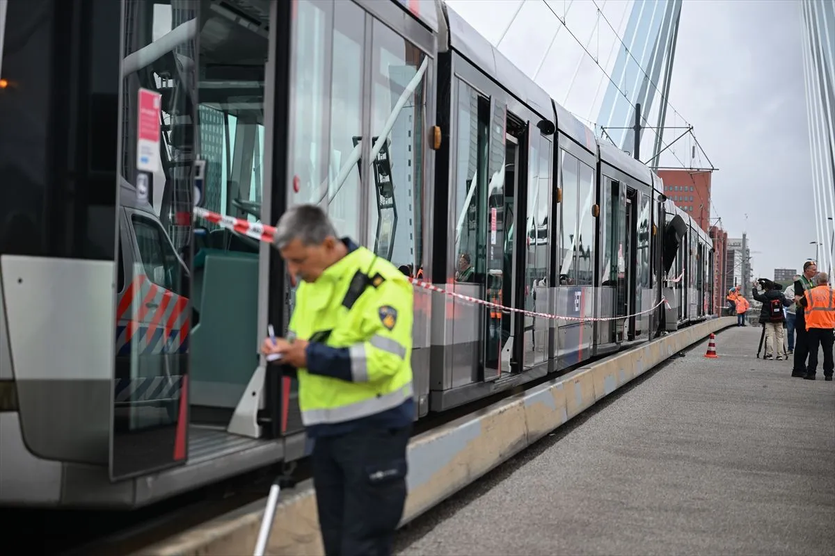 Sudar tramvaja u Rotterdamu
