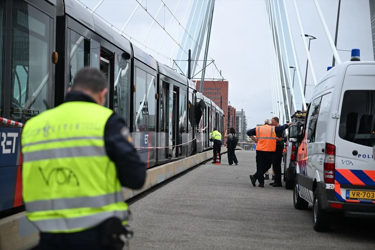 Sudar tramvaja u Rotterdamu