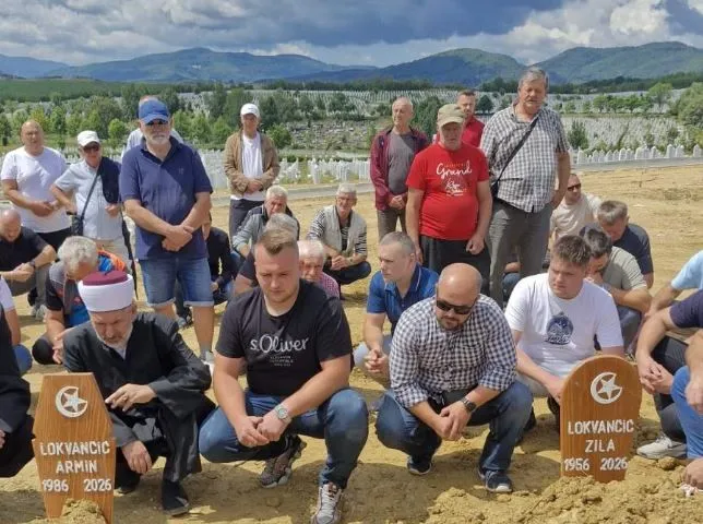 Potresni prizori na Vlakovu, ubijeni majka i sin ispraćeni na vječni počinak