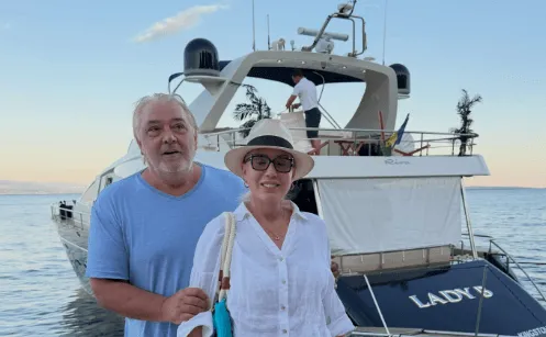 Lepa Brena i Boba stigli jahtom u Opatiju, evo gdje su se uputili nakon toga