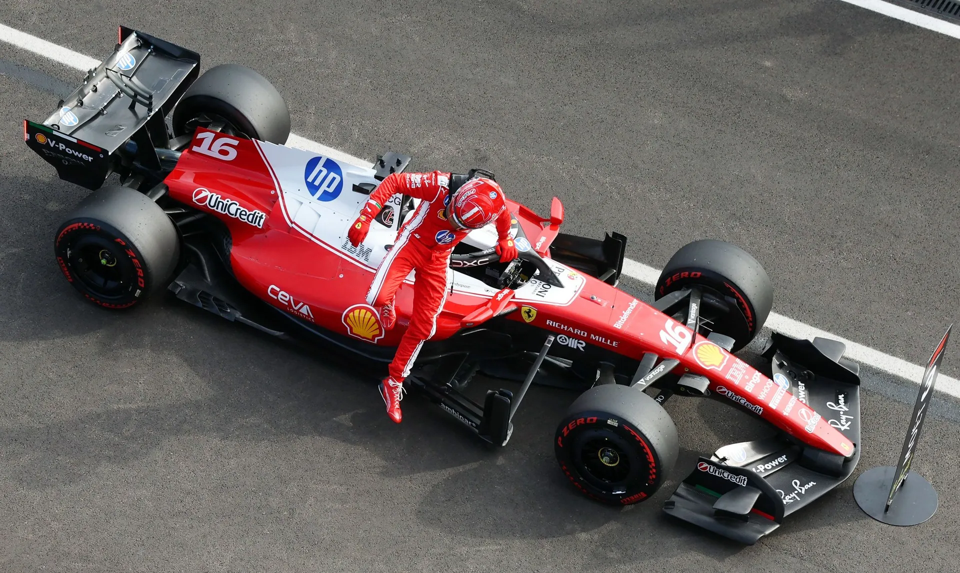 Formula One F1 - Hungarian Grand Prix - Hungaroring, Budapest, Hungary - July 25, 2026 Ferrari's Charles Leclerc after qualifying in third position REUTERS/Bernadett Szabo