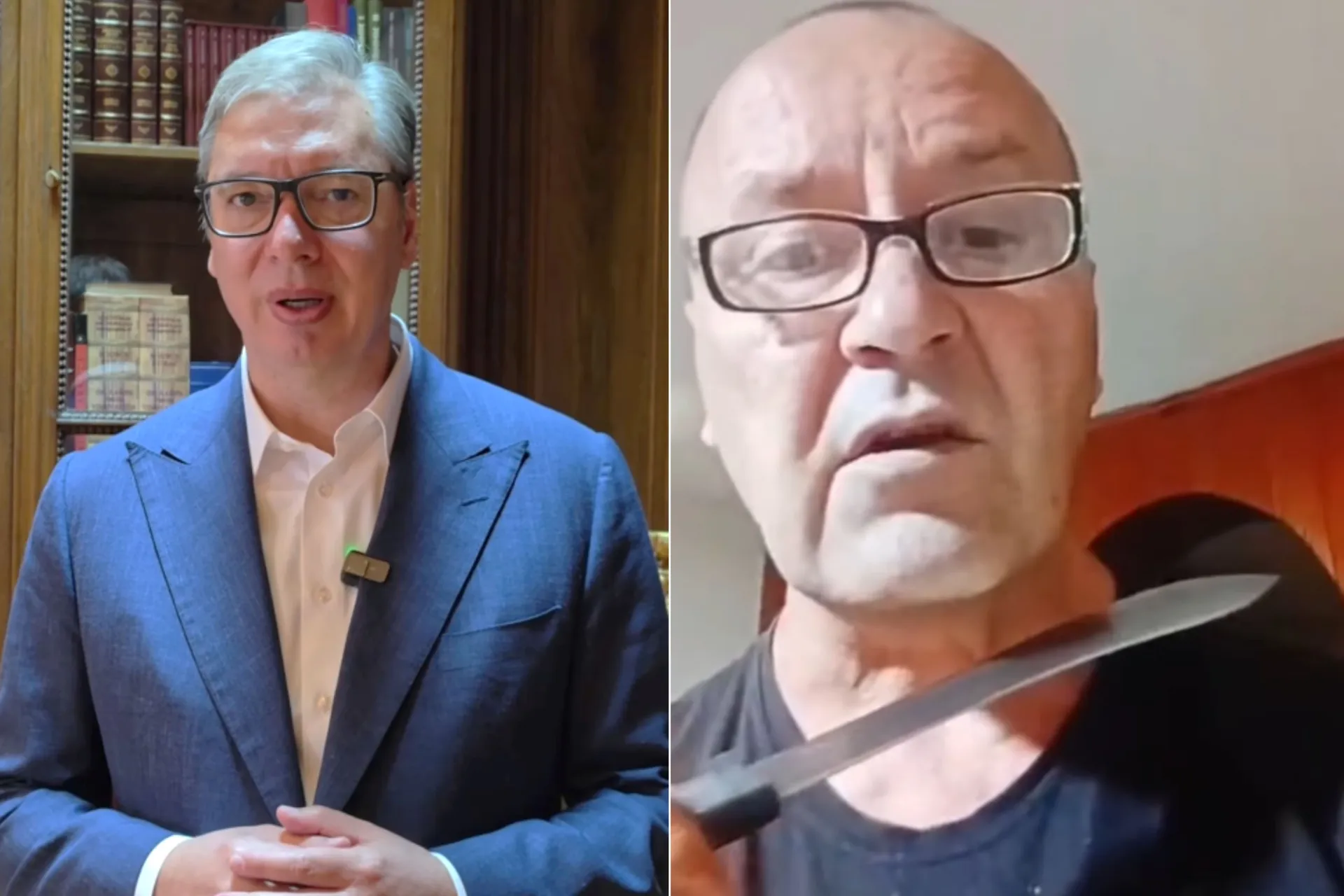 Vučić podijelio snimak u kojem mu muškarac prijeti nožem: "Opraštam mu"