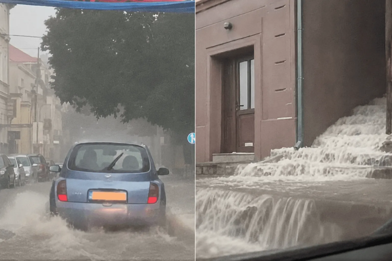 (VIDEO) Snažno nevrijeme pogodilo Trebinje, voda preplavila gradske ulice