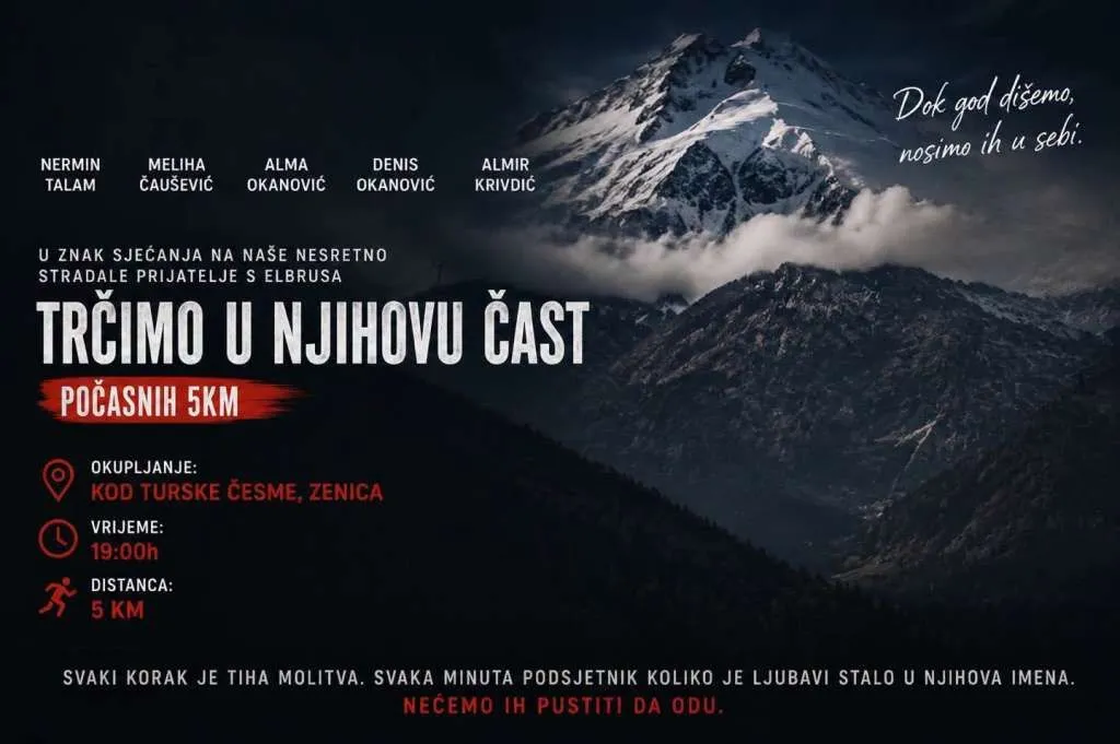 Zeničani večeras voze bicikle i trče u čast poginulih planinara na Elbrusu