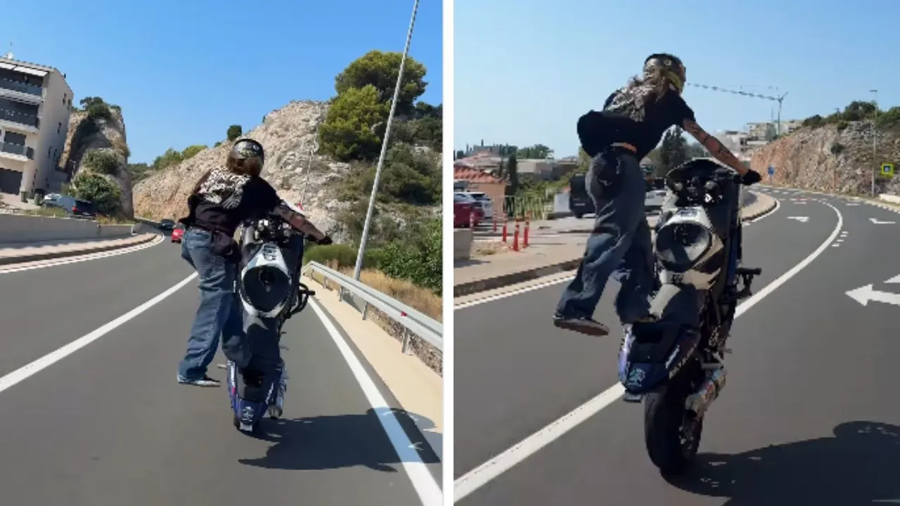 Švicarski stunt vozač snimljen u ludoj vožnji na cesti kod Primoštena