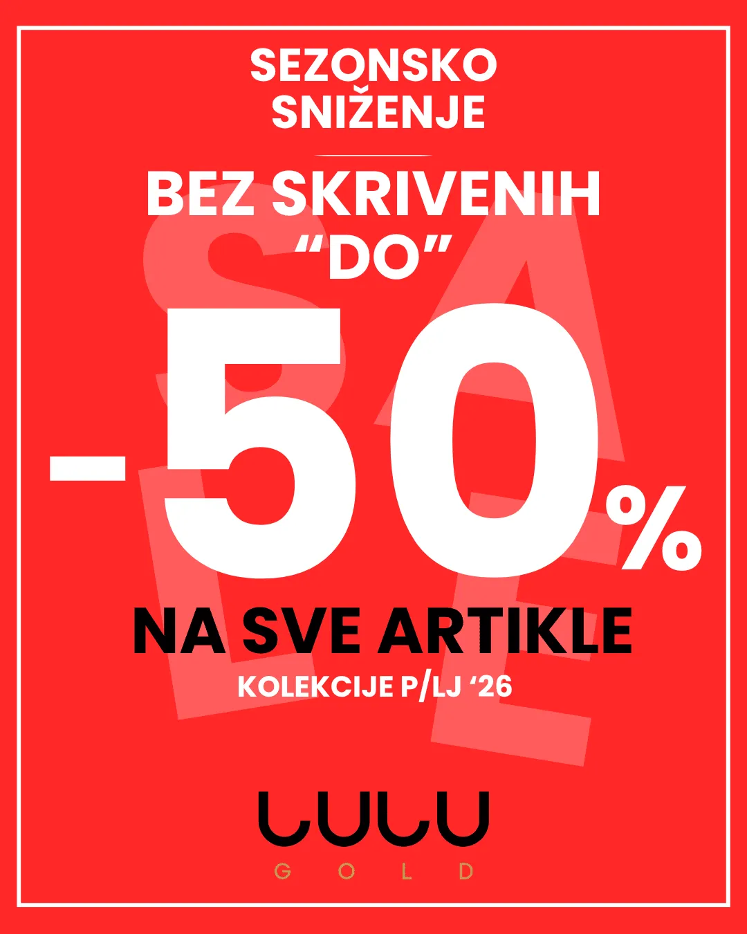 Sezonsko sniženje Fashion Team donosi popuste -50% na sve artikle