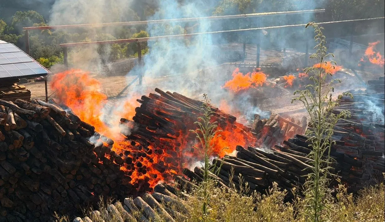 Vatrena stihija progutala dio fabrike kod Teslića, više od 60 vatrogasaca gasilo požar