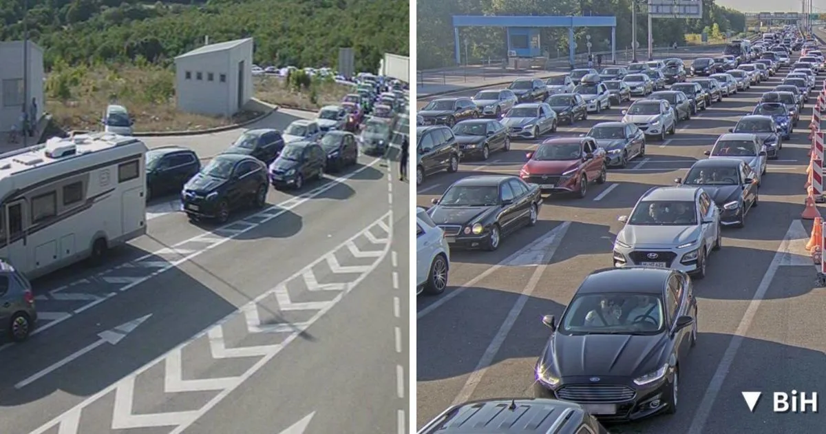 Duge kolone i zadržavanja na više graničnih prelaza u Bosni i Hercegovini