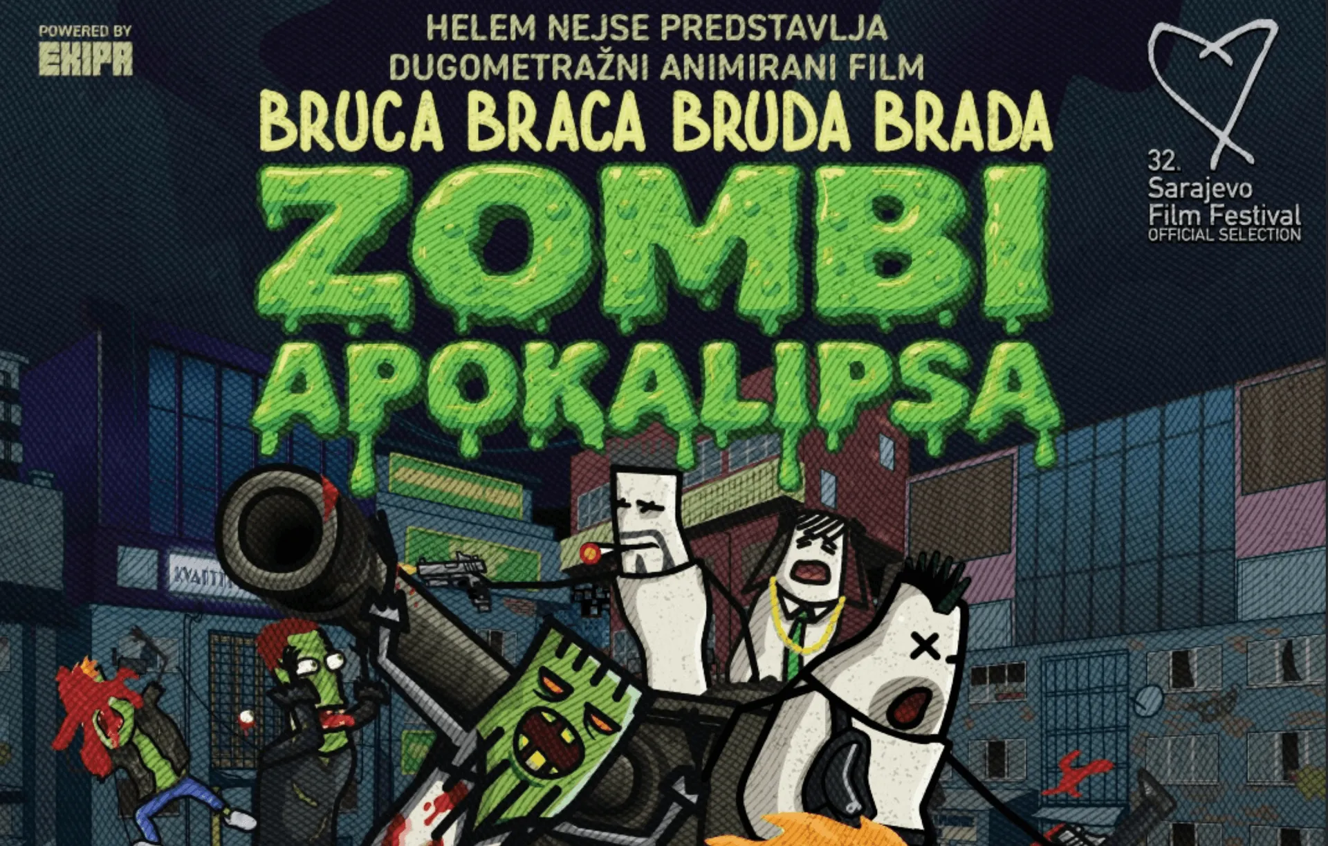 Helem nejse na SFF-u predstavlja dugometražni animirani film "BBBB - Zombi Apokalipsa"