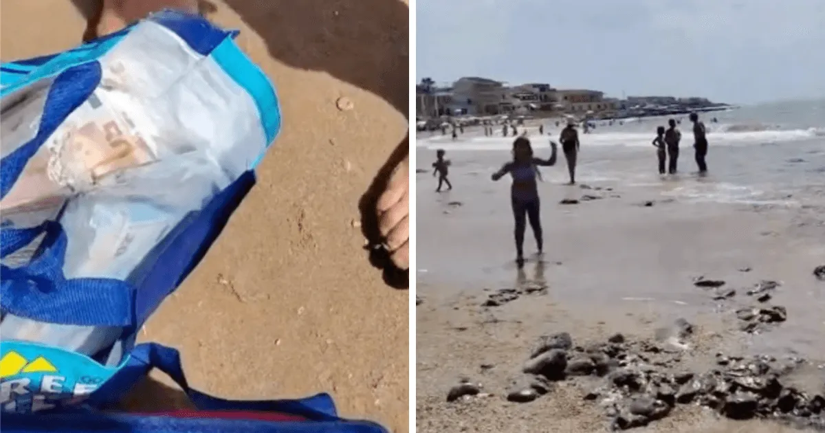 Nestvarne scene: Talasi izbacivali novac na plažu, ljudi utrčavali i grabili novčanice
