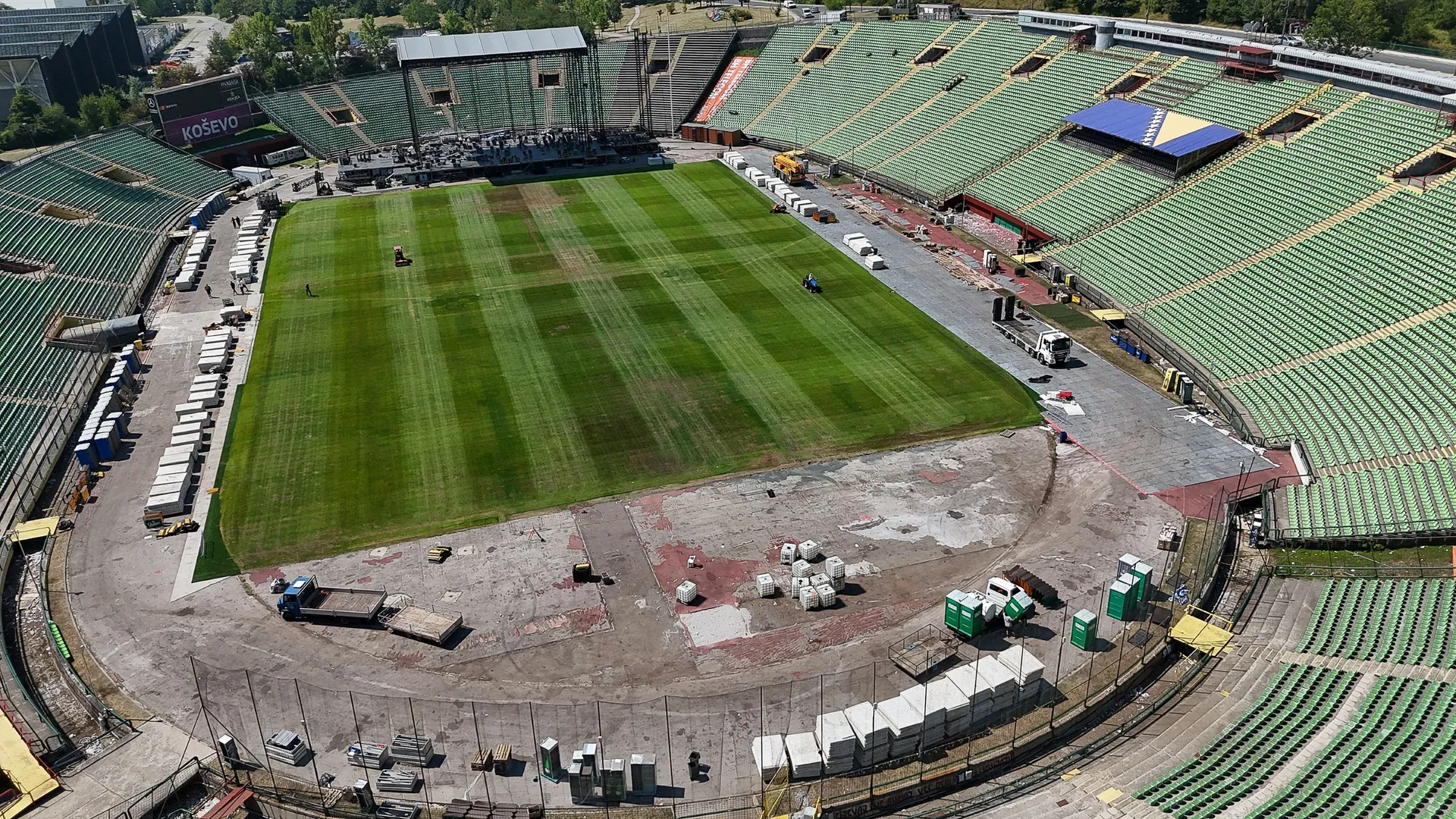 Stadion Koševo nakon koncerta