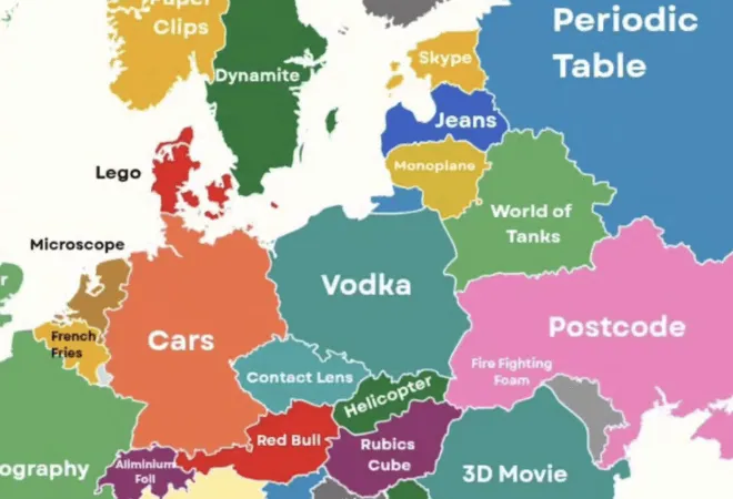 (FOTO) Objavljena je karta Evrope po izumima, evo po čemu je "poznata" Bosna i Hercegovina