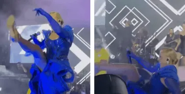 Lepa Brena završila na podu nakon svog prepoznatljivog zamaha nogom, snimak postao hit