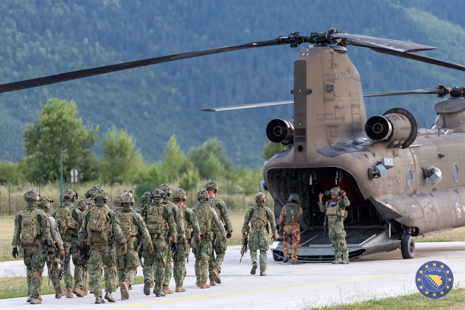 EUFOR izveo združenu vježbu avijacije, pješadije i LOT centara kod Foče