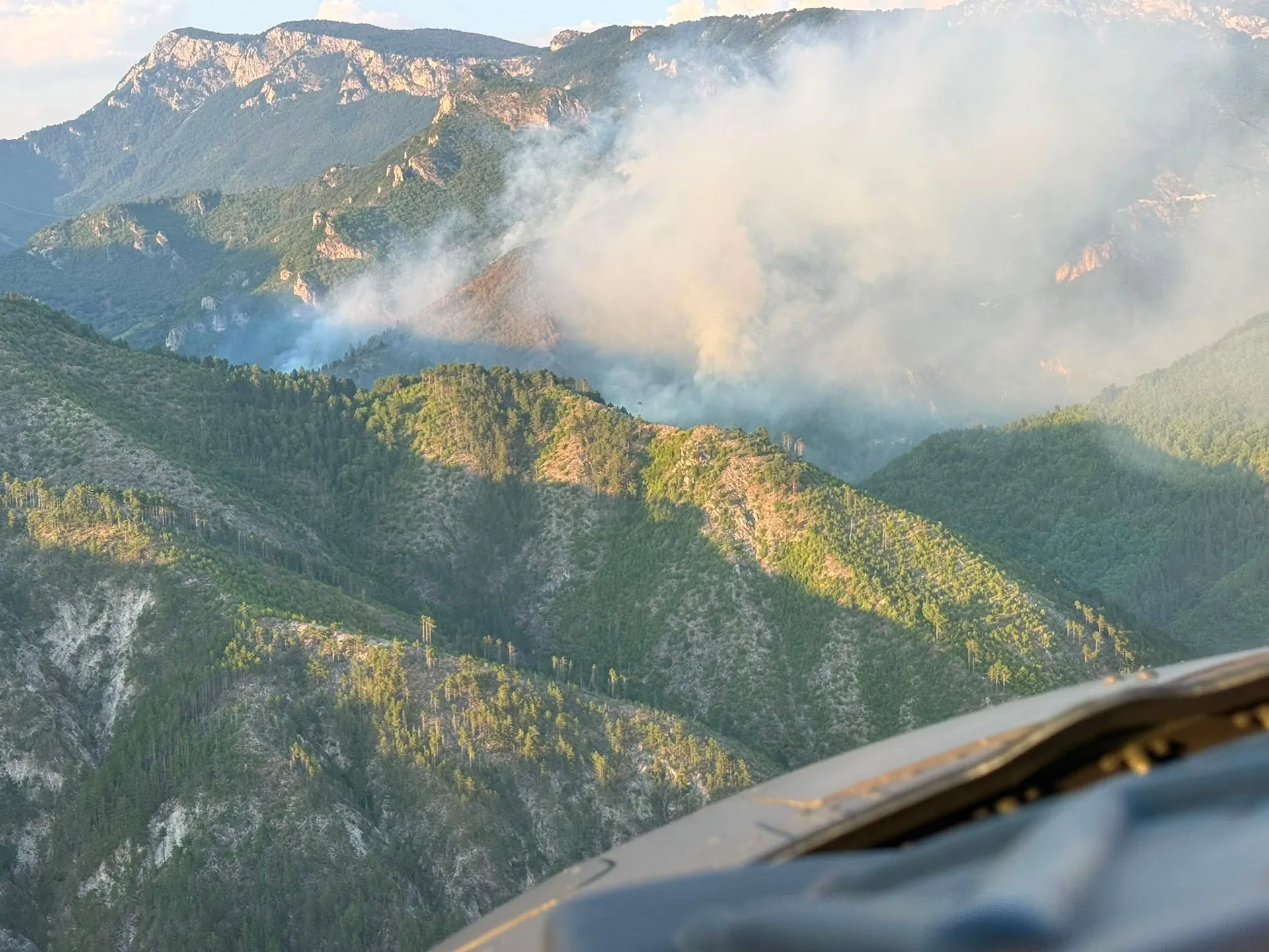 Požar u Konjicu, helikopter OS BiH