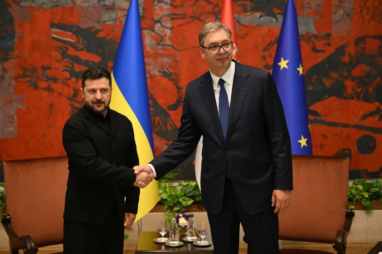 Šta će Putin reći? Vučić svečano dočekao Zelenskog ispred Palate Srbija u Beogradu