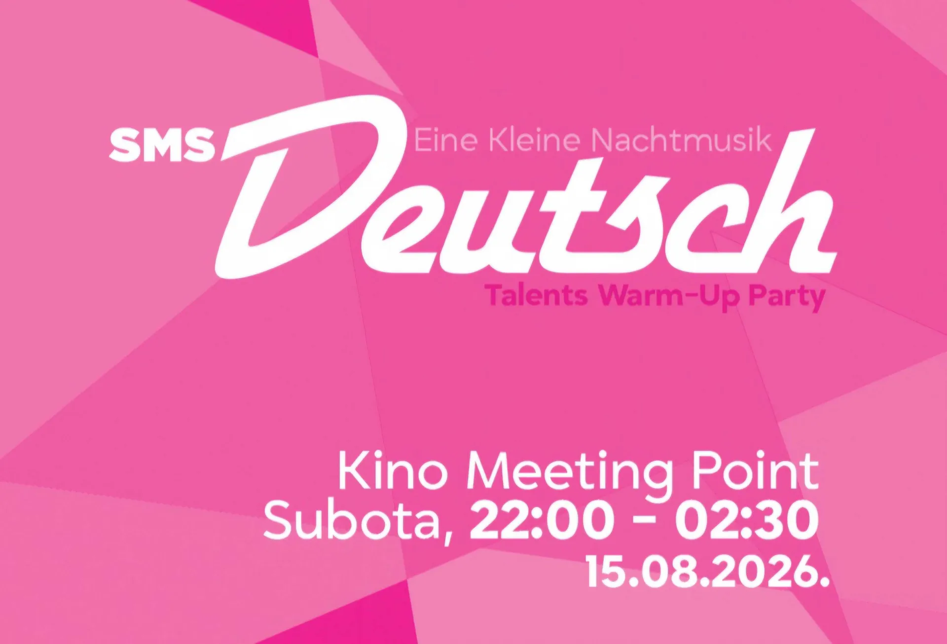 Posebna SFF noć, večeras "Eine Kleine Nachtmusik" party u Meeting Pointu