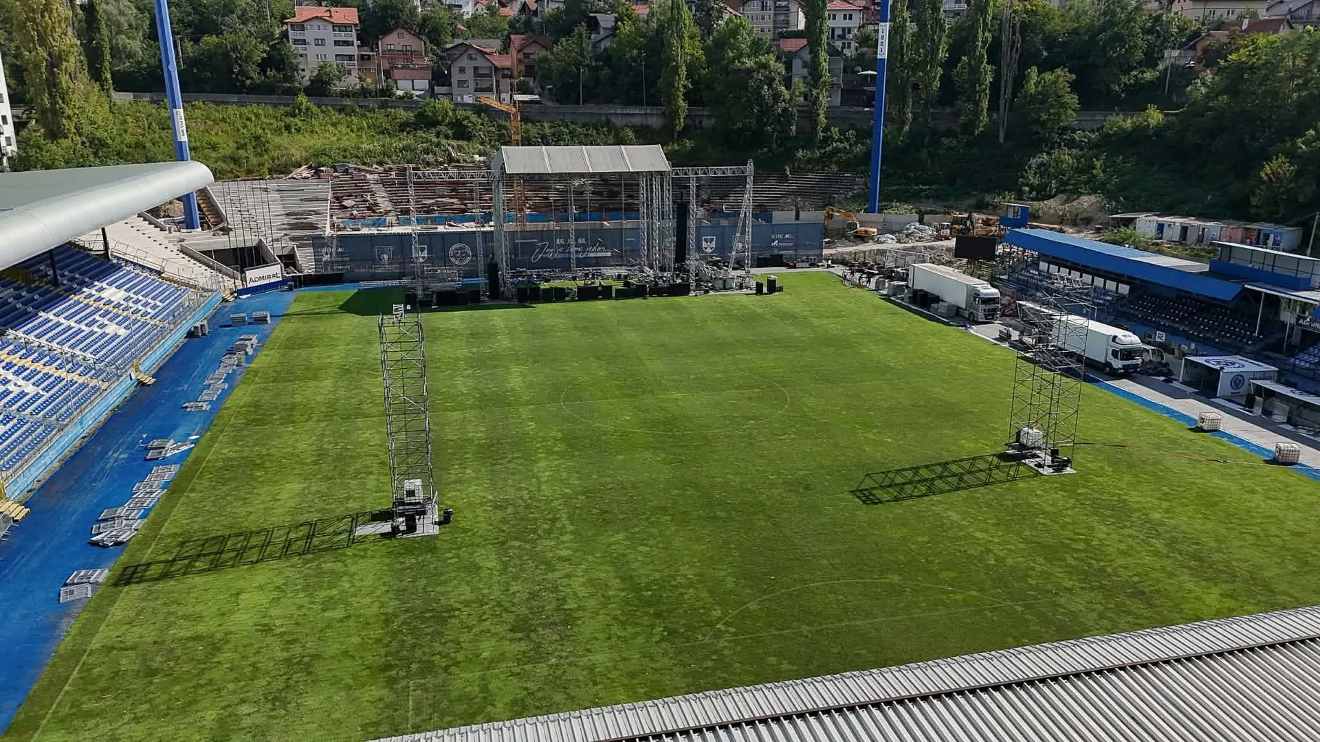 Pogledajte kako izgleda teren stadiona Grbavica dan nakon velikog koncerta