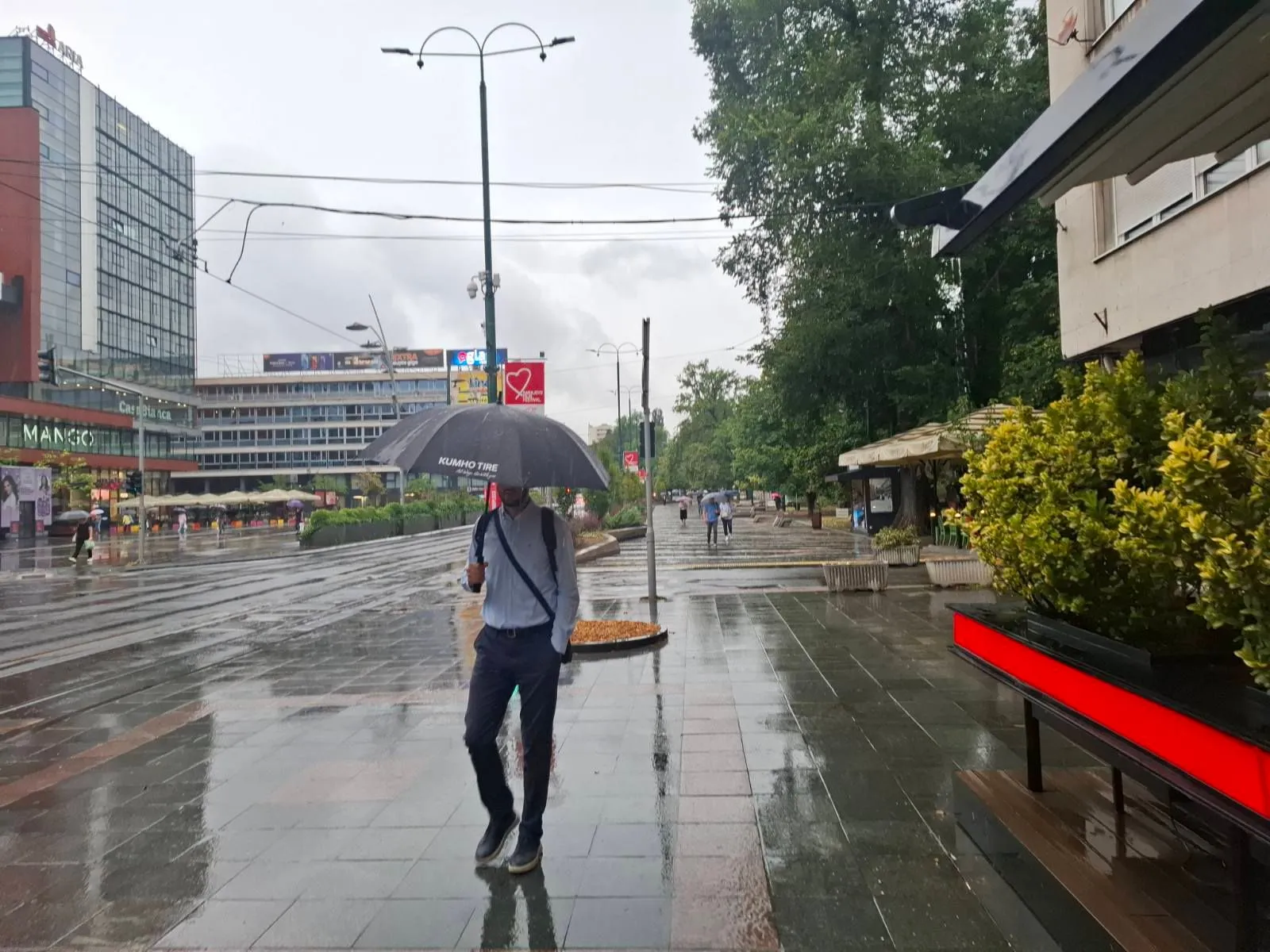   Kiša u Sarajevu prije prestala nego što je počela, zahlađenje tek za vikend
