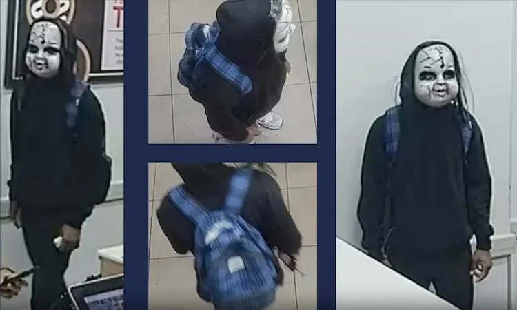 S maskom Chuckyja terorizirao prolaznike, jednoj ženi prijetio smrću pa nestao