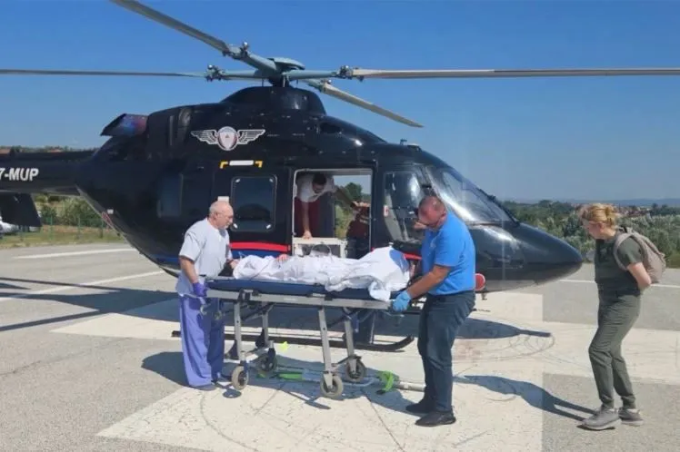 Hitan vazdušni medicinski transport u BiH, Helikopterom prevezena djevojka u bolnicu