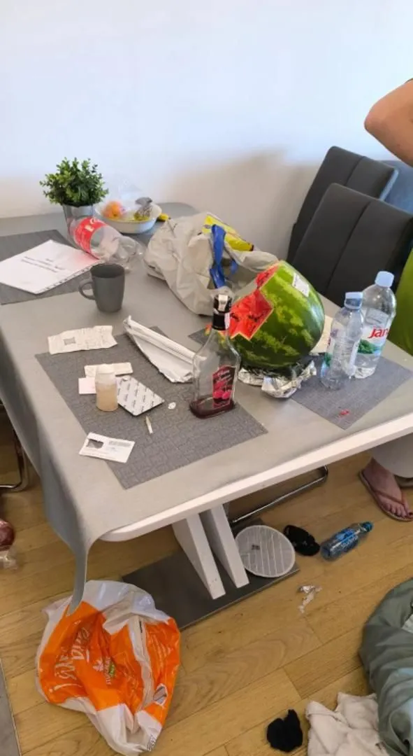 Haos koji je ostao iza gostiju