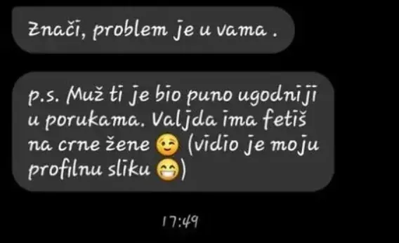 Poruke koje je gošća dobila