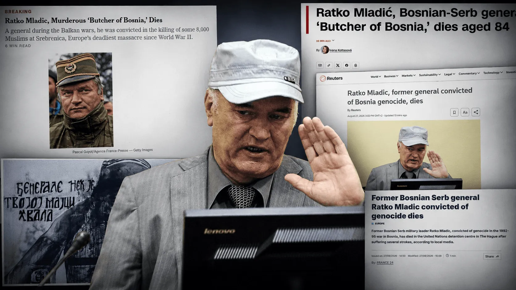 Kako su svjetski mediji izvijestili o smrti ratnog zločinca Ratka Mladića