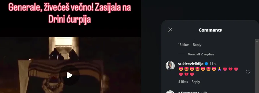 Srbijanska glumica snima seriju u Sarajevu, a na mrežama veliča Ratka Mladića