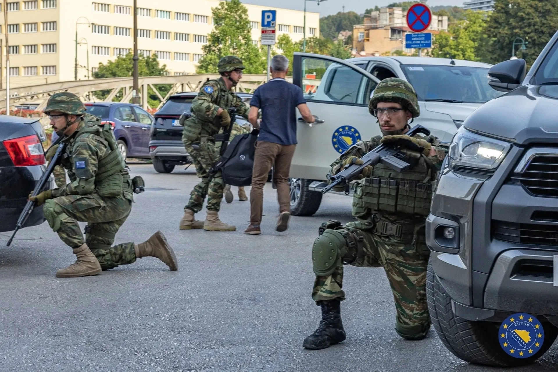 EUFOR u Sarajevu pokazao da su spremani da reaguju kada je to potrebno