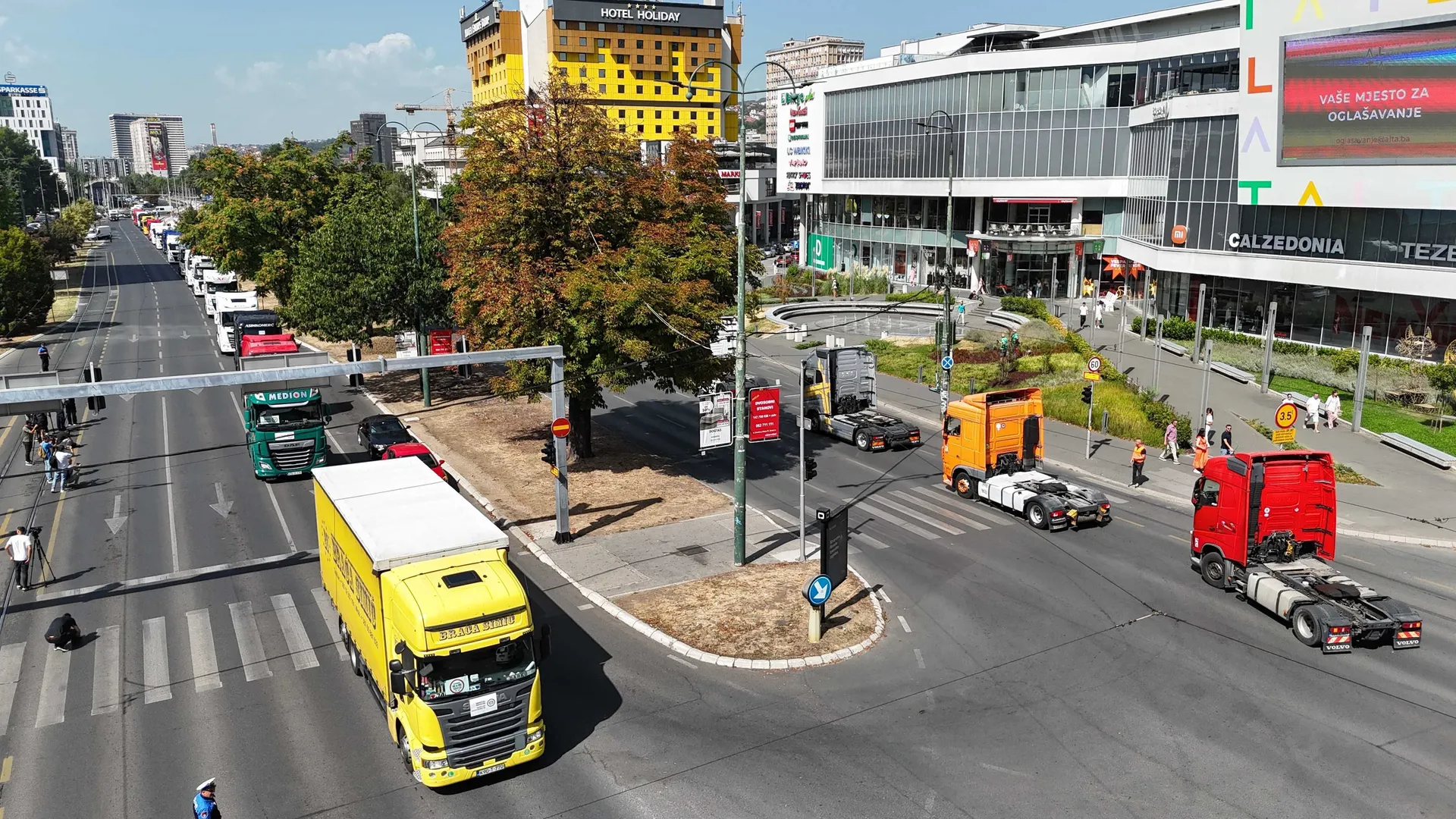 Kamioni, protest, prevoznici, prijevoznici, EU, Sarajevo, kamiondžije