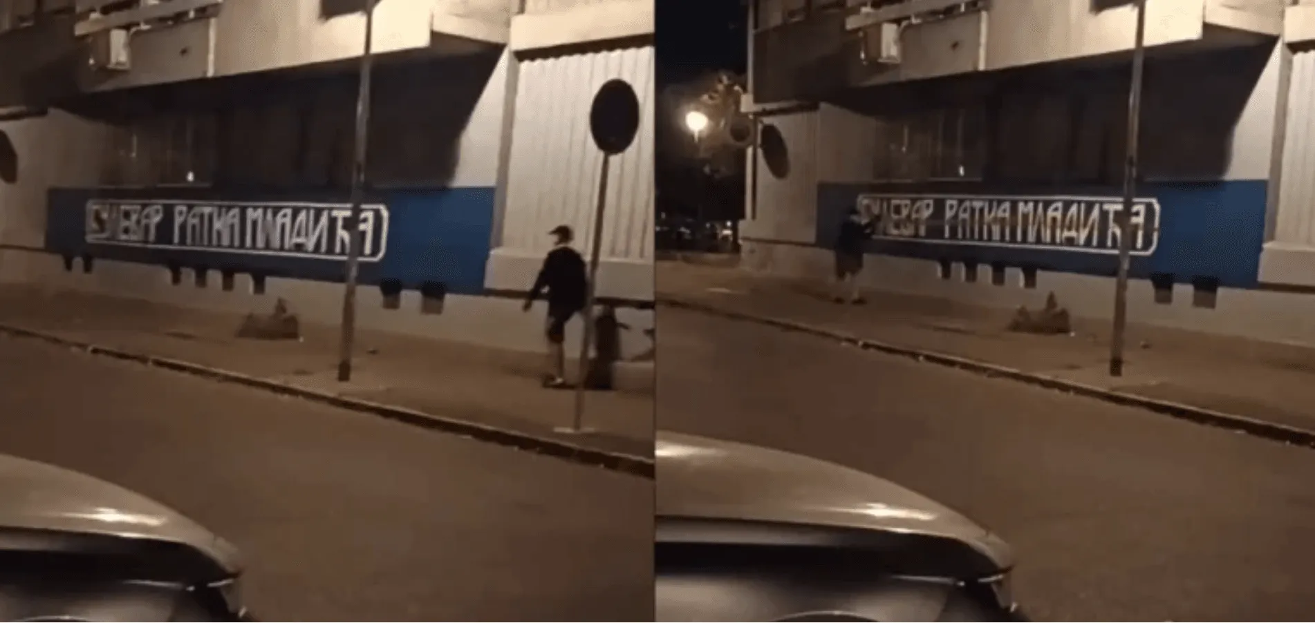 Aktivisti u Novom Sadu prekrižili grafit posvećen Ratku Mladiću