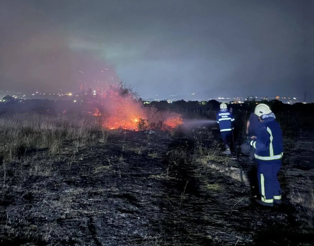 Vatrogasci brane kuće kod Trnova, požaru ne mogu prići zbog minskog polja