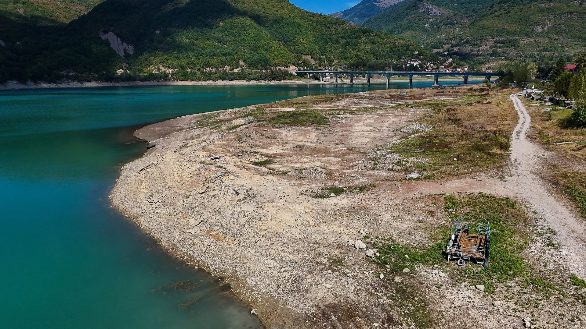 Jablaničko jezero se povuklo, Neretvu u Konjicu skoro možete pregaziti
