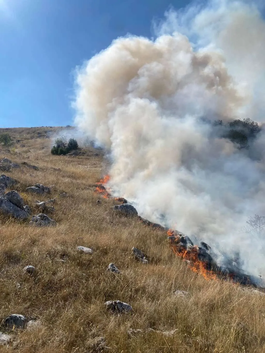 Požar na području Hanskog polja pod kontrolom, cijelo područje jako zadimljeno