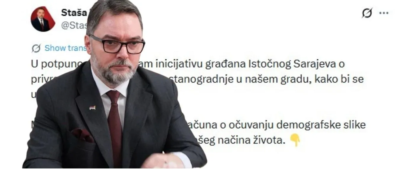 Košarac ponovo sije mržnju: Moramo očuvati demografsku sliku Istočnog Sarajeva