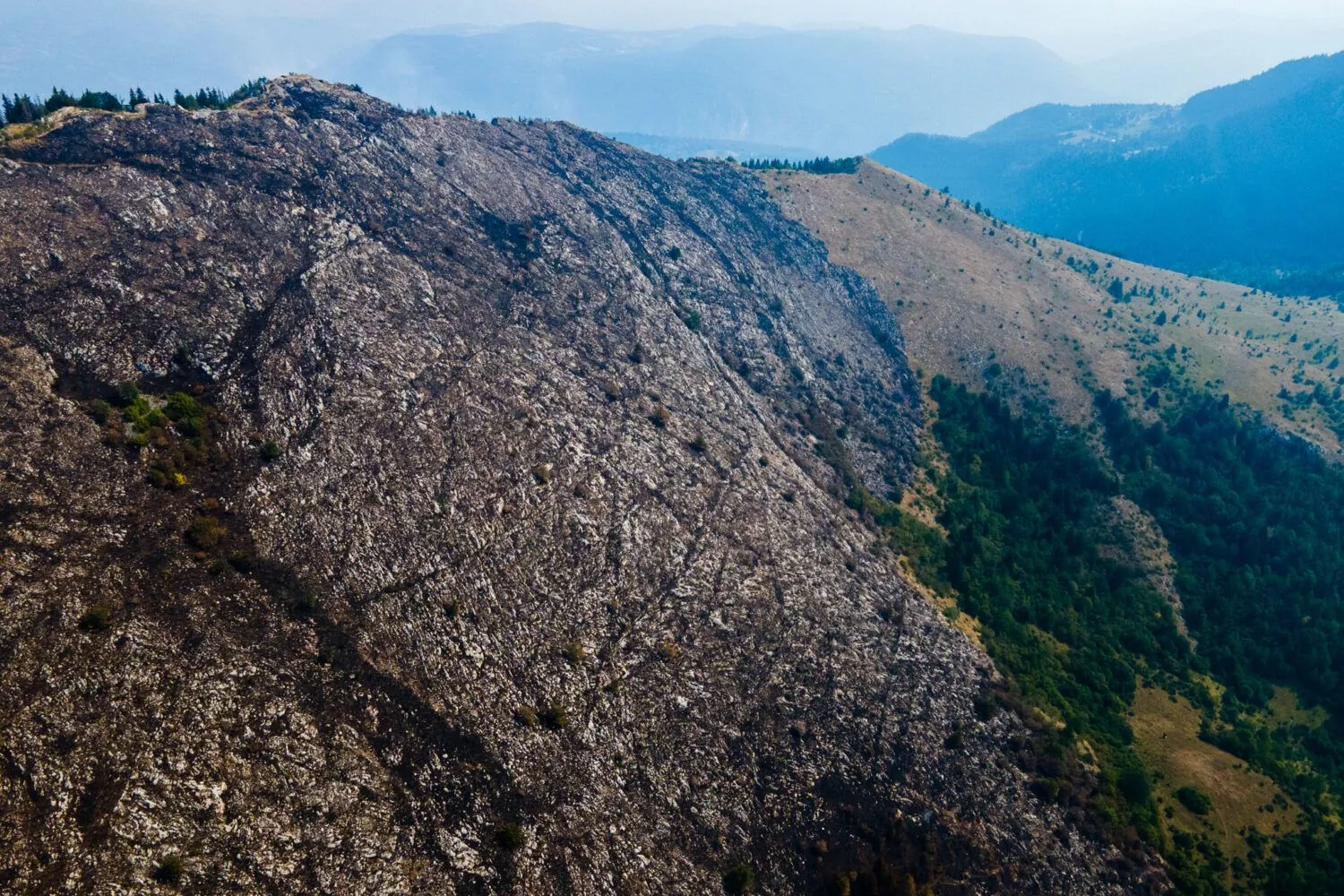 Posljedice požara na Trebeviću