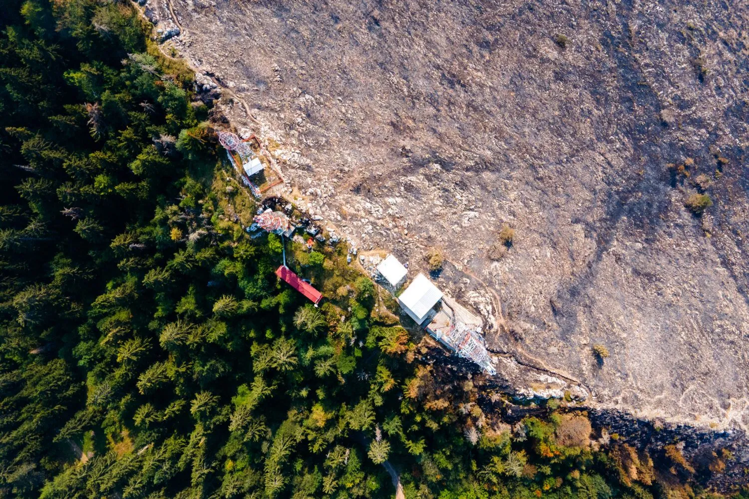 Posljedice požara na Trebeviću