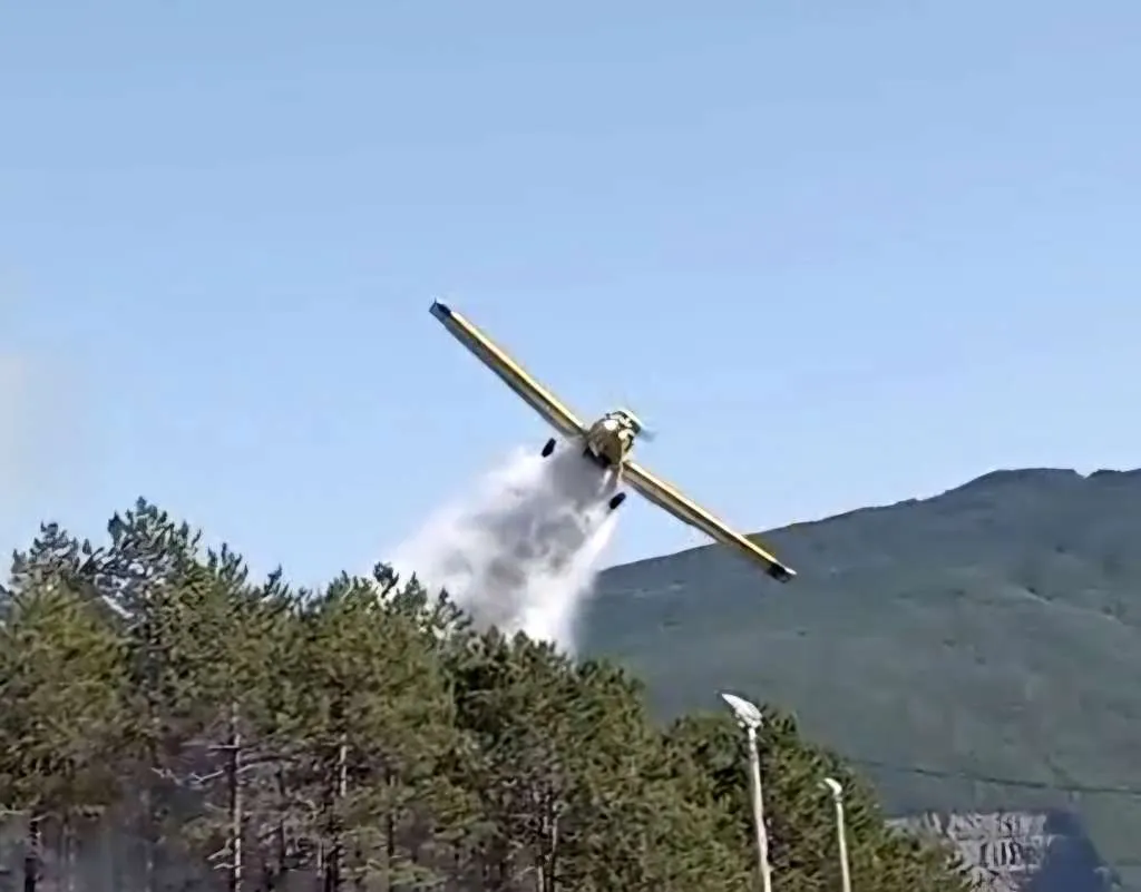 Požar na Čvrsnici i dalje aktivan, ponovo potreban Air Tractor