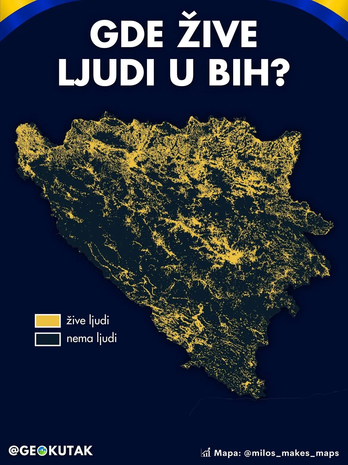 Zlatne niti života pokazuju gdje se Bosna i Hercegovina zapravo naseljava