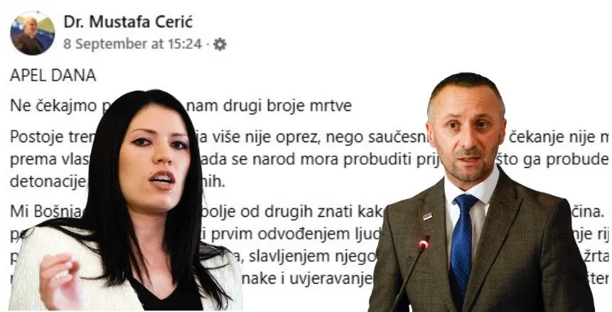 Vulić i Kojić podnijeli krivičnu prijavu protiv Cerića, tvrde da poziva na rat